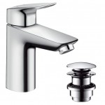 Смеситель для умывальника Hansgrohe Logis 100 71107 с клик-клаком Смеситель для умывальника Hansgrohe Logis 100 71107 с клик-клаком